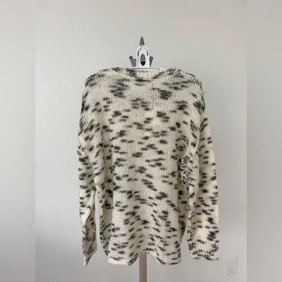 NWT Zara MIXED SLIT KNIT SWEATER - Picture 7 of 10